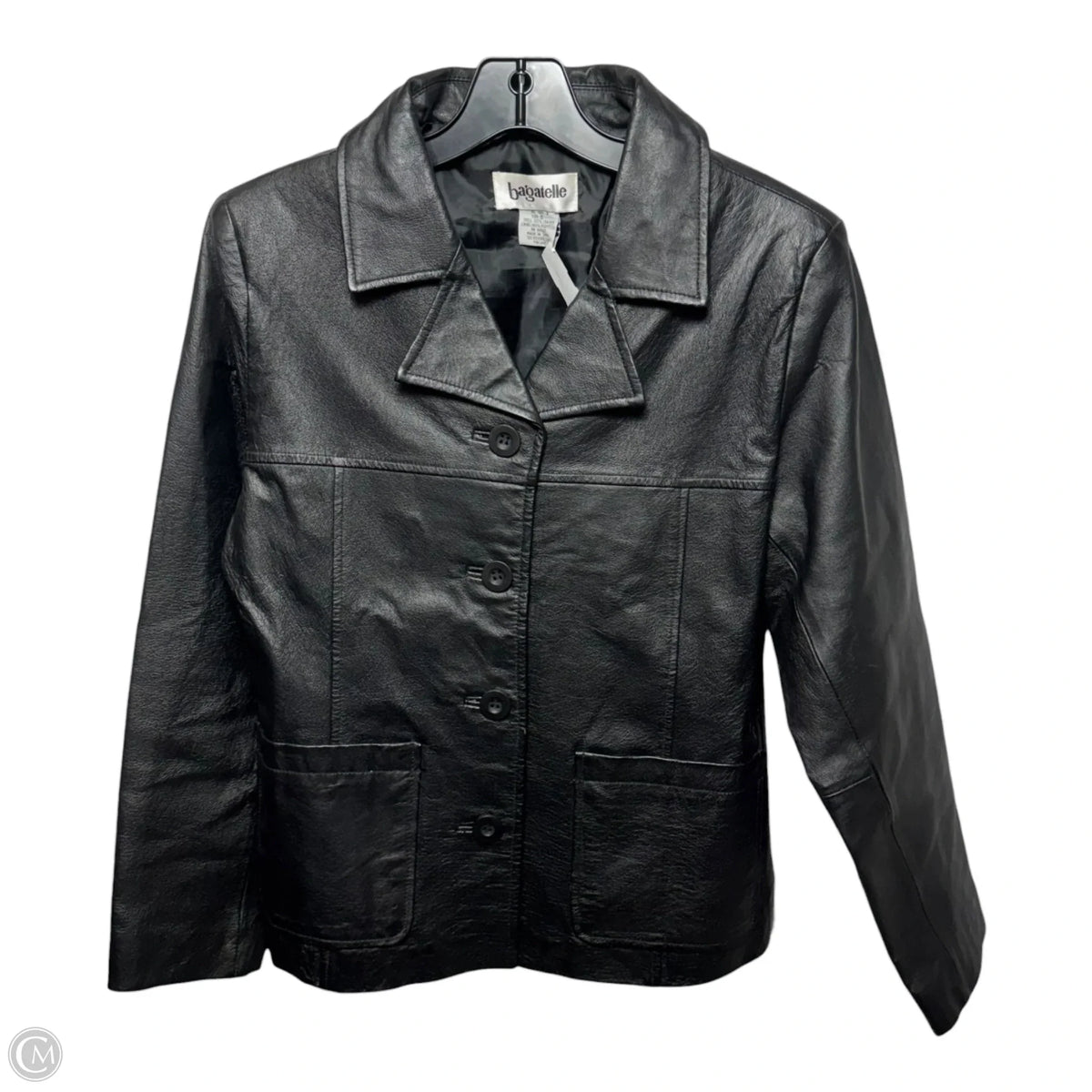 Jacket Leather By Bagatelle In Black, Size: S