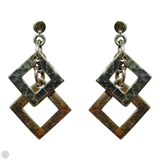 Geometric Dangle Earrings Sterling Silver