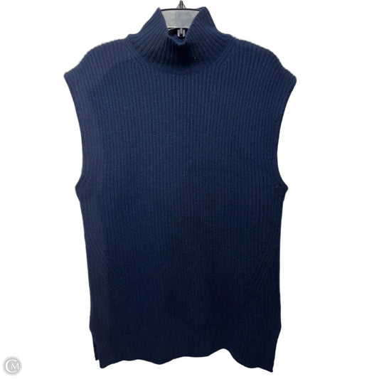 Cashmere Sleeveless Sweater By J. Crew In Navy, Size: S/M