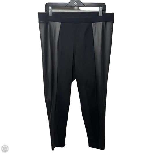 Faux Leather Legging Pants By Torrid In Black, Size: 2x