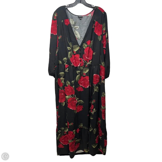 Dress Casual Maxi By Torrid In Floral Print, Size: 4x