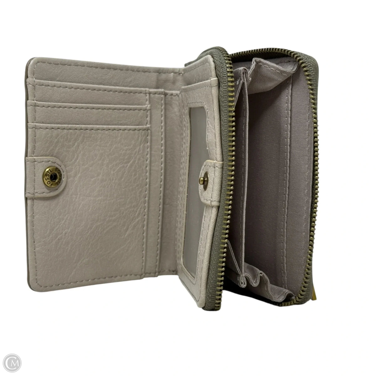 Wallet Leather By Fossil, Size: Small
