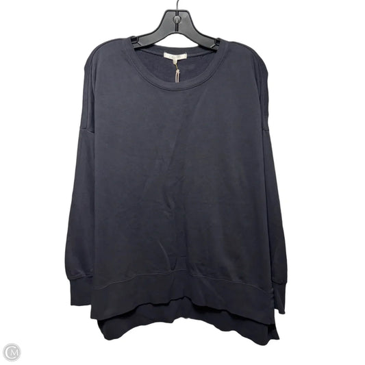 Athletic Sweatshirt Collar By Z Supply In Navy/Gray, Size: Xl