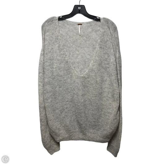 Alpaca Blend Sweater By Free People In Gray, Size: L