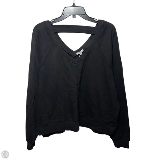 Sweatshirt Open Back By Z Supply In Black, Size: Xl
