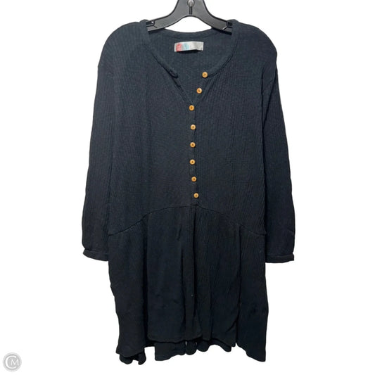 Beach Blossom Ribbed Dress Casual Short By Free People In Black, Size: L