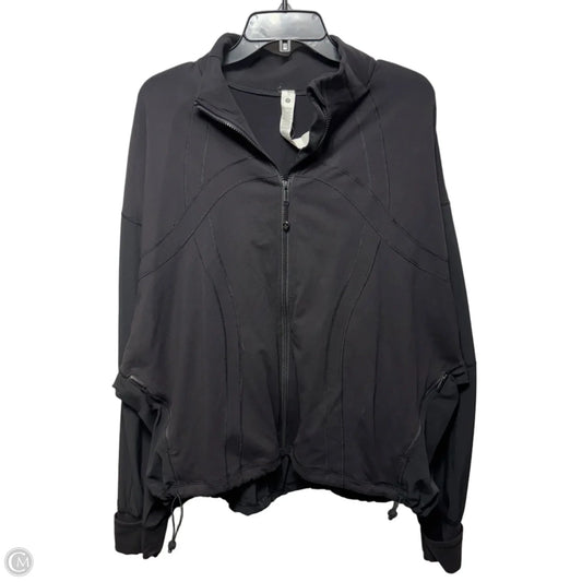 Athletic Jacket By Lululemon In Black, Size: 14