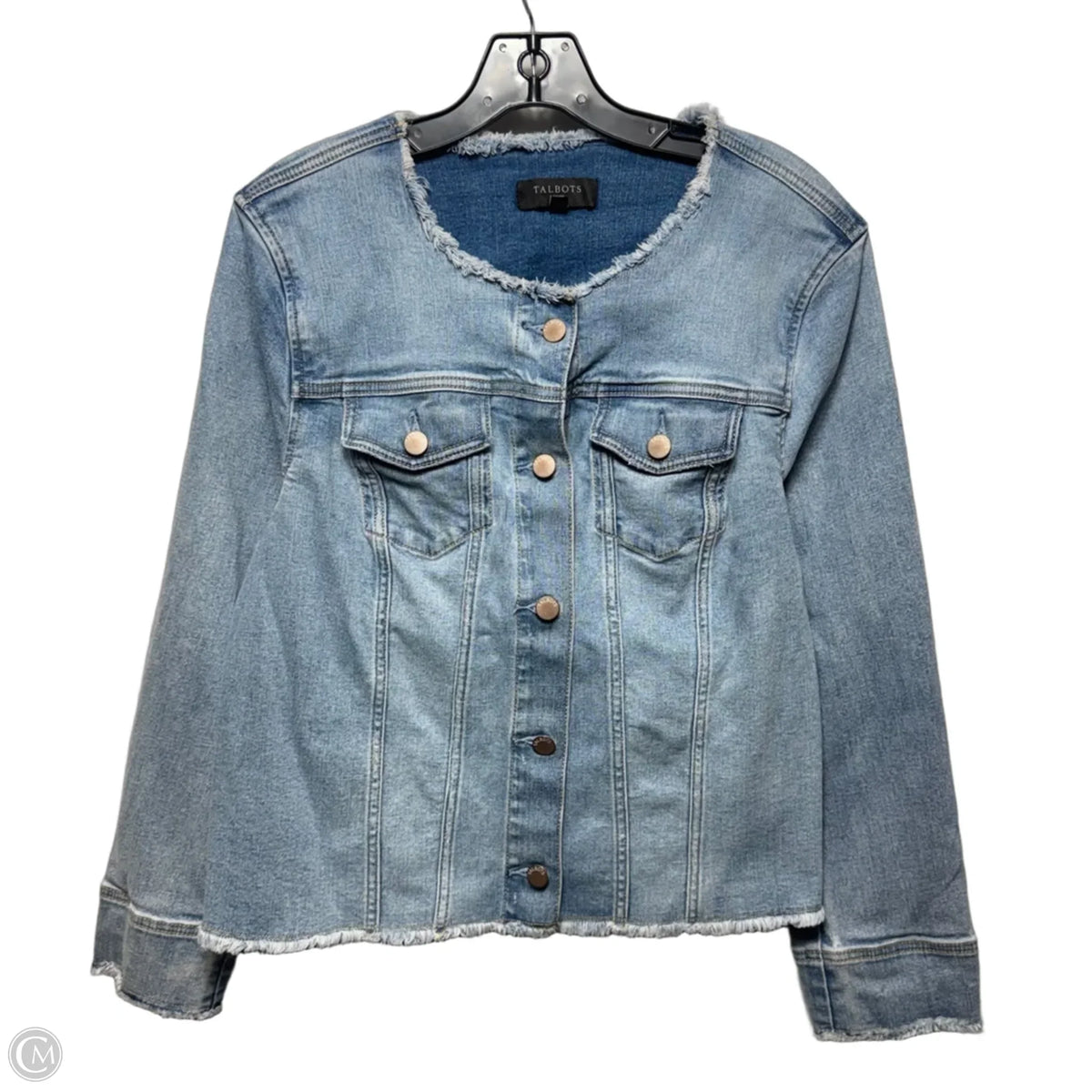 Jacket Denim By Talbots In Blue Denim, Size: Xlp