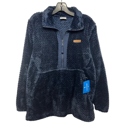Jacket Faux Fur & Sherpa By Columbia In Navy, Size: M