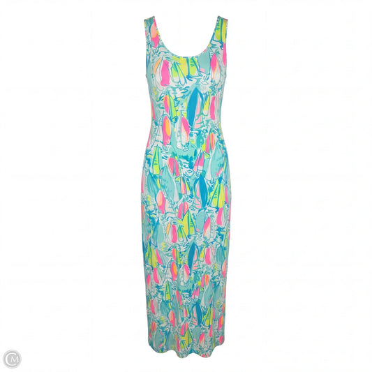 Kerri Beach & Bae Pima Maxi Dress Designer By Lilly Pulitzer In Multi-colored, Size: 0