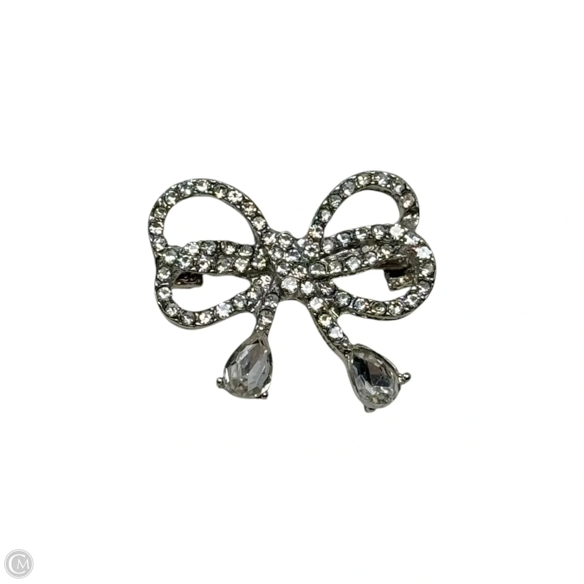Rhinestone Bow Pin