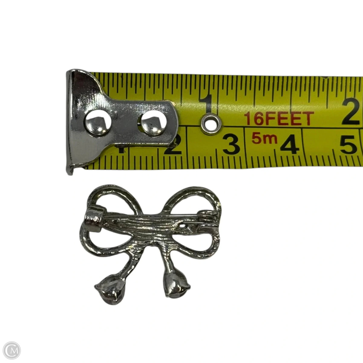 Rhinestone Bow Pin