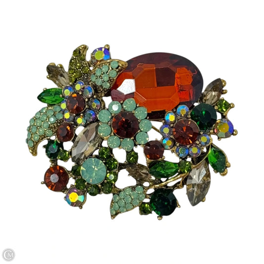Large Floral Cluster Convertible Pin Pendant