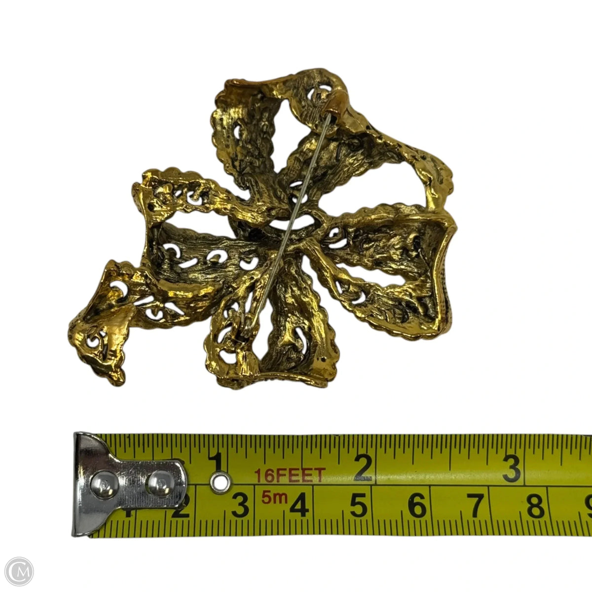 Ornate Multicolor Large Bow Pin