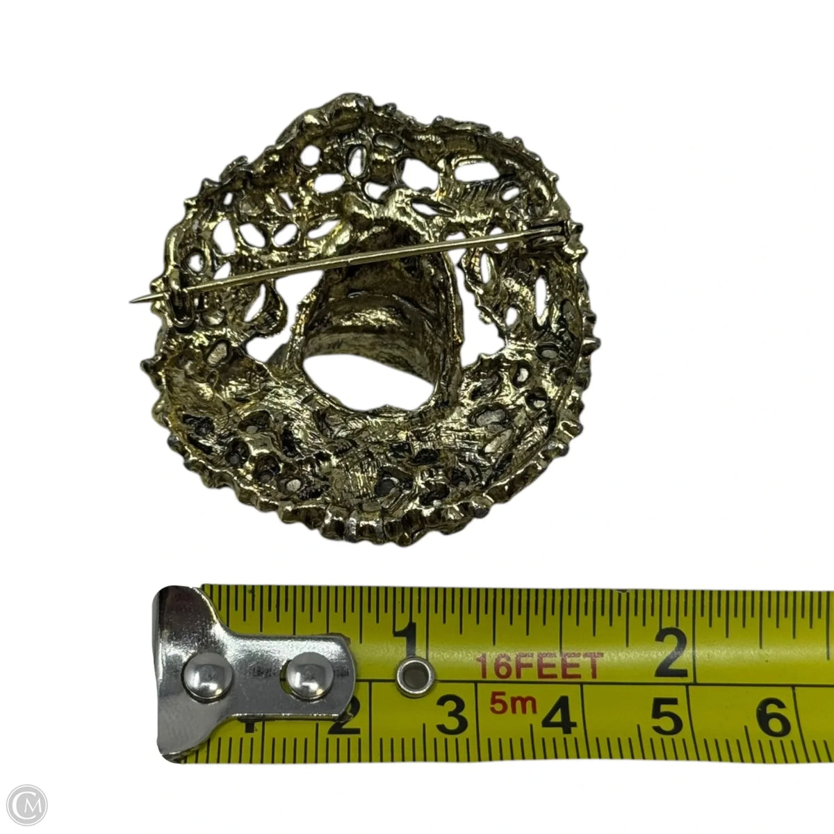 Multicolor Wreath & Bell Pin