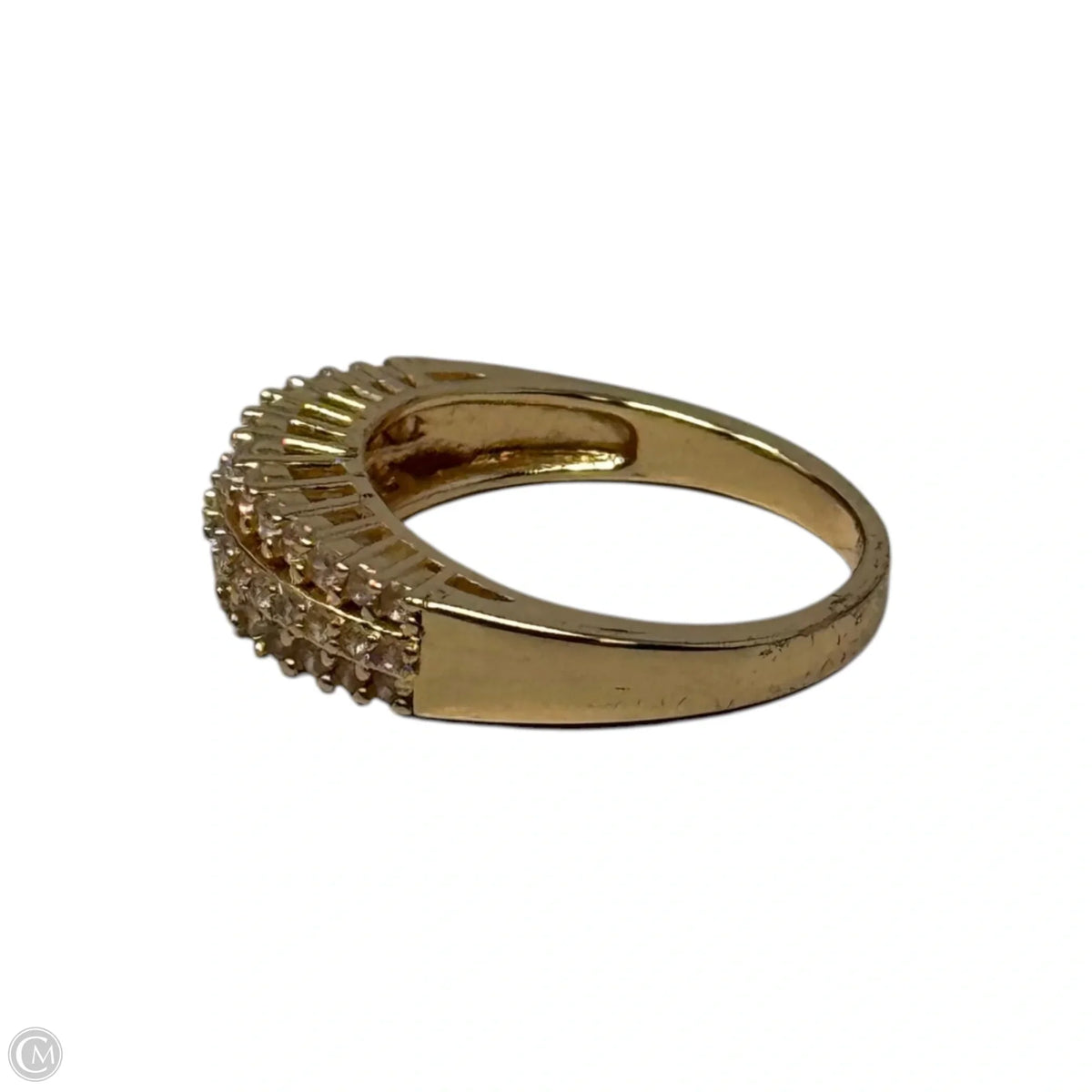 Three Row Pave Ring Band, Size: 6