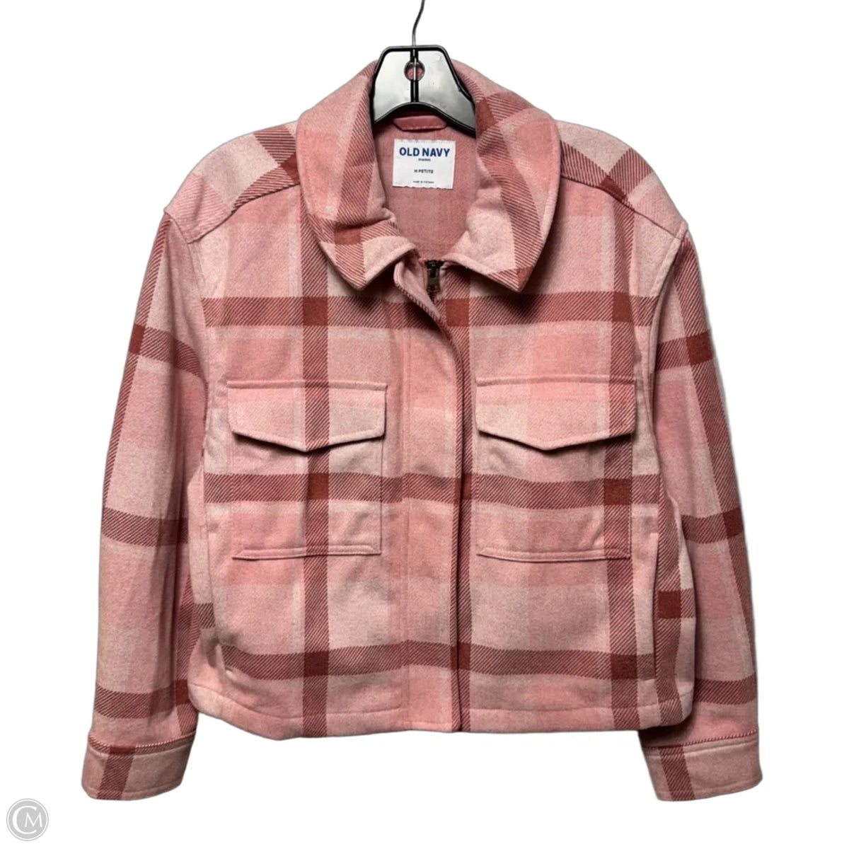 Jacket By Old Navy In Plaid Pattern, Size: Mp