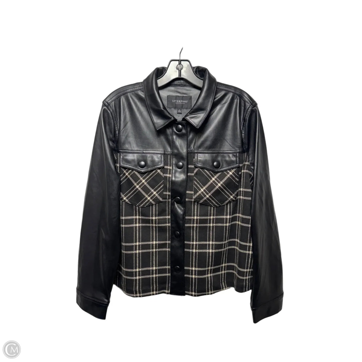 Jacket Other By Liverpool In Plaid Pattern, Size: M