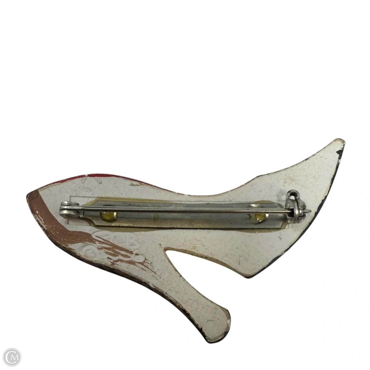 Leopard Print High Heel Shoe Pin