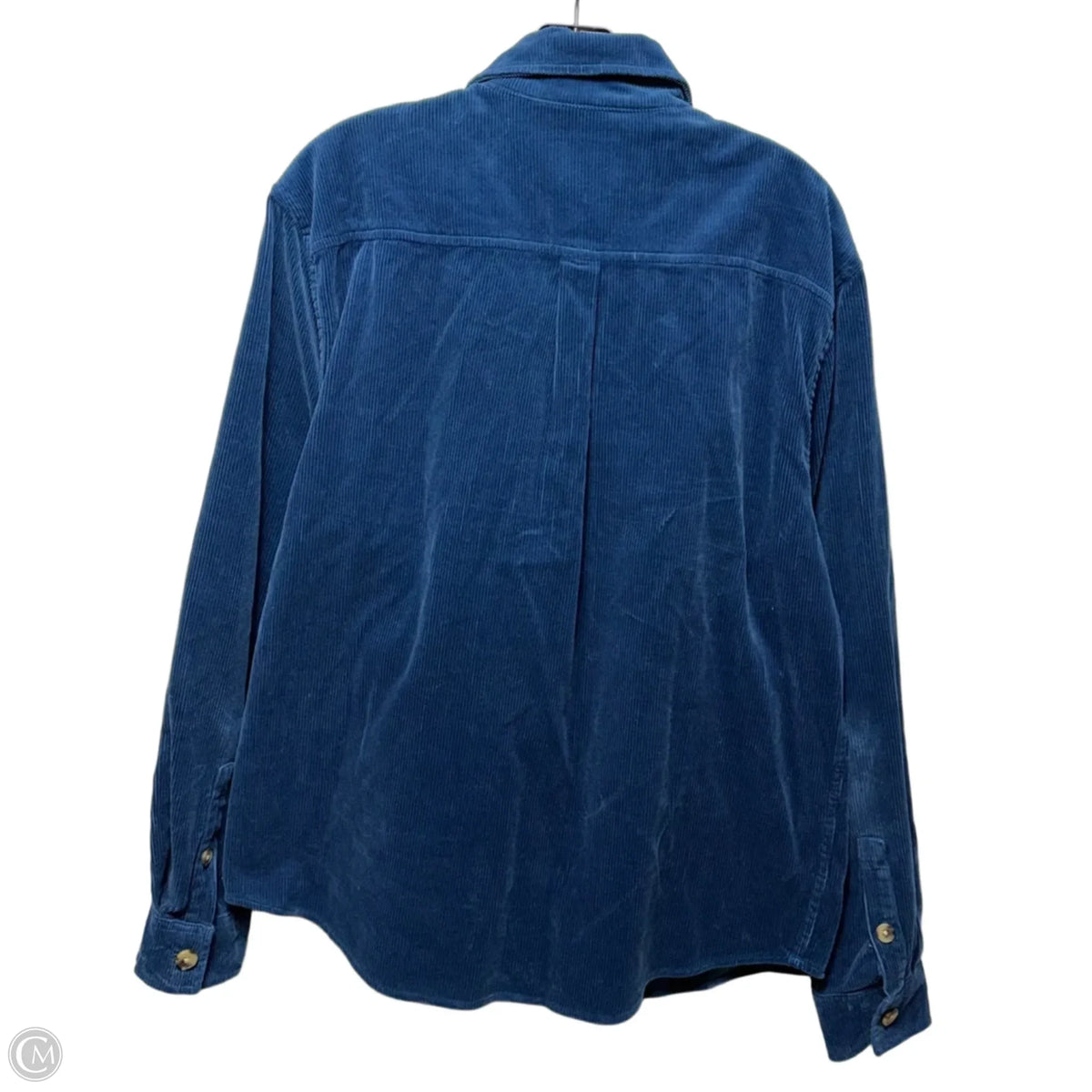 Jacket Shirt By Goodfellow In Aqua, Size: L