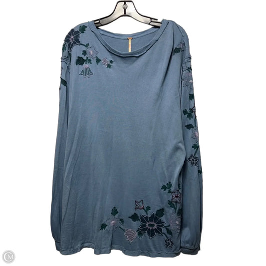 Top Long Sleeve By Free People In Floral Print, Size: Xlp