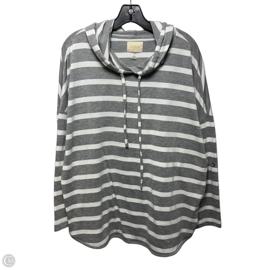 Sweatshirt Hoodie By Cupio In Striped Pattern, Size: 1x