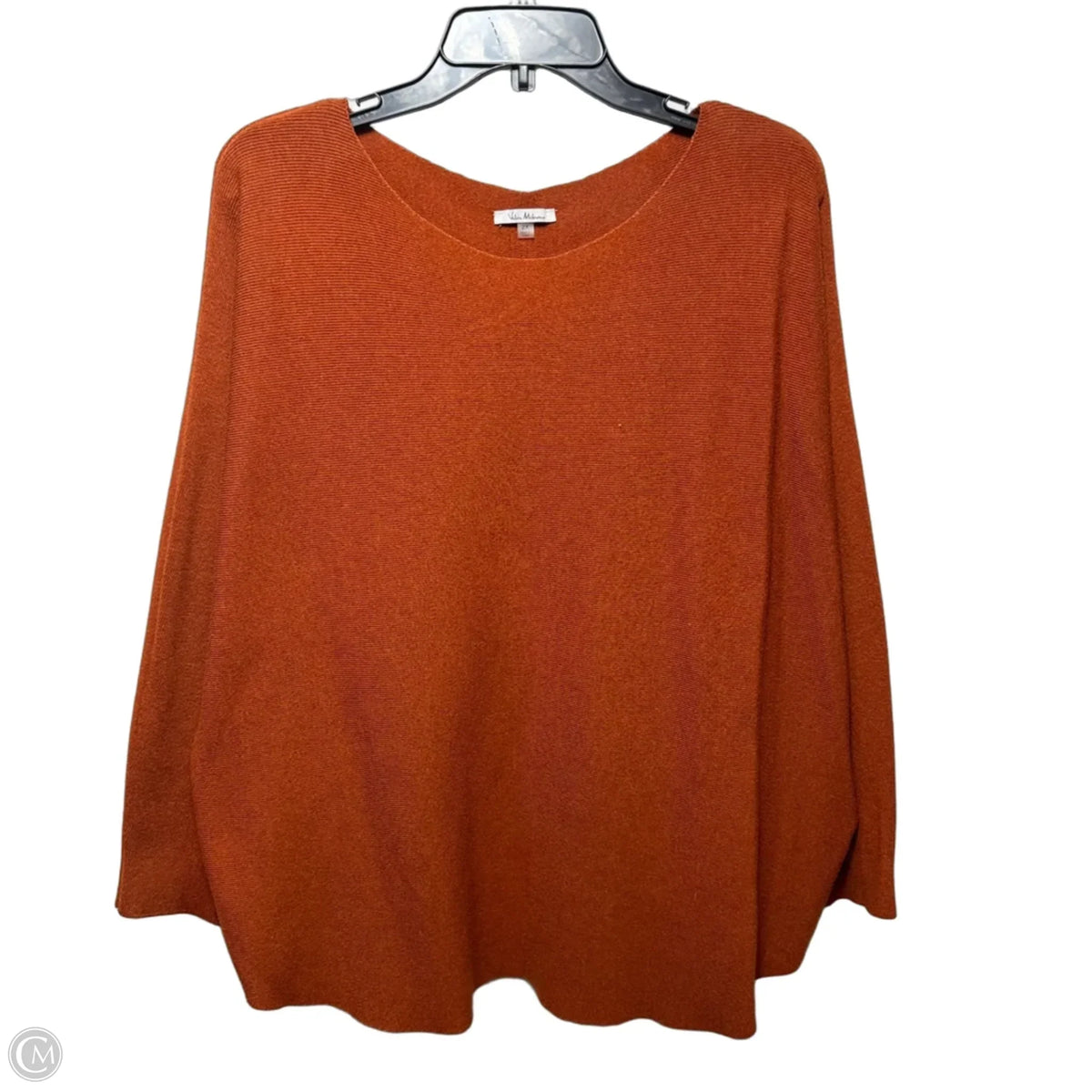 Back Button Sweater By Vila Milano In Orange, Size: 2x