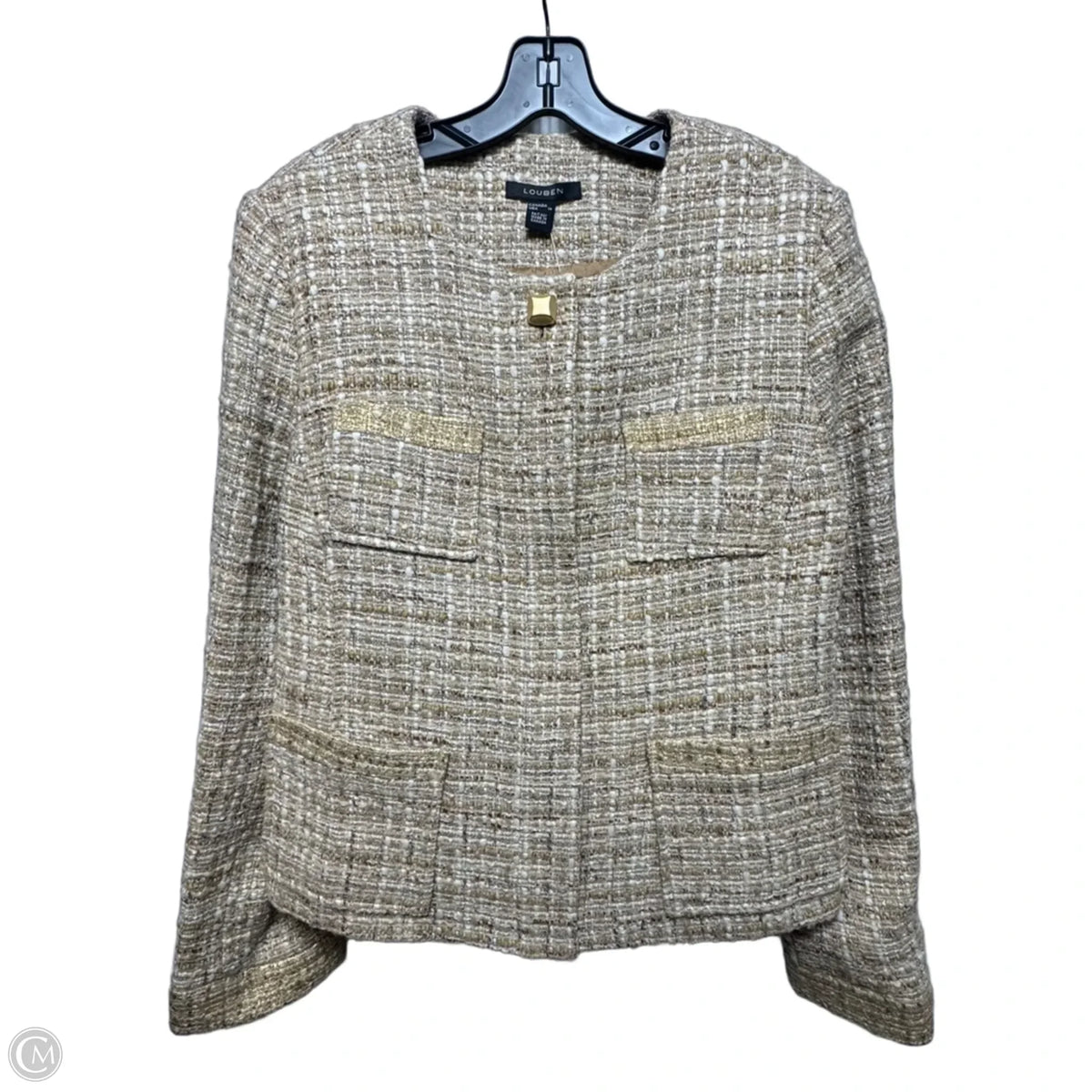 Blazer By Louben In Gold, Size: 14