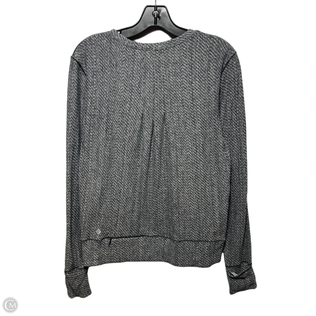 Athletic Top Long Sleeve By Lululemon In Grey, Size: 6
