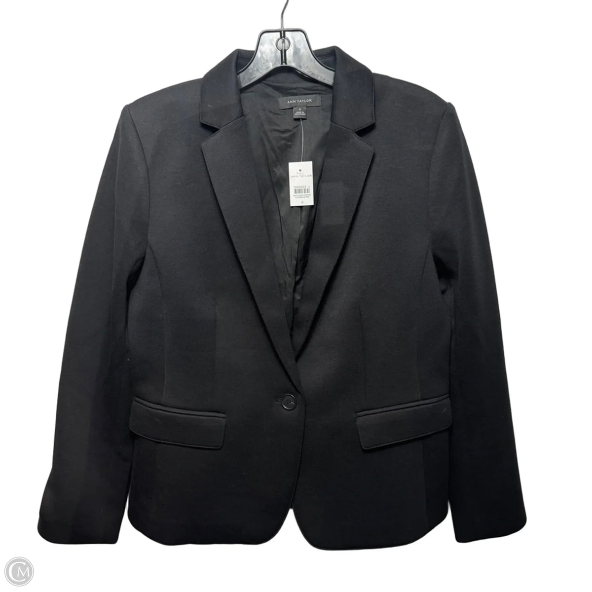 Blazer By Ann Taylor In Black, Size: 8