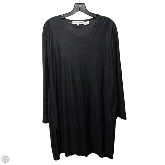 Linen Tunic Long Sleeve By Sonia Rykiel In Black, Size: M