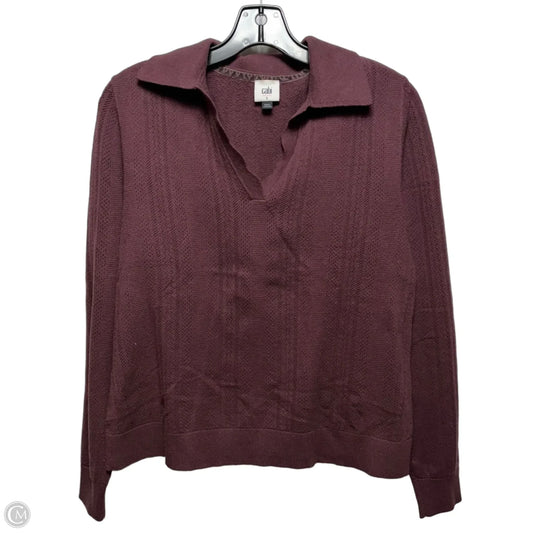 Top Long Sleeve By Cabi In Maroon, Size: S