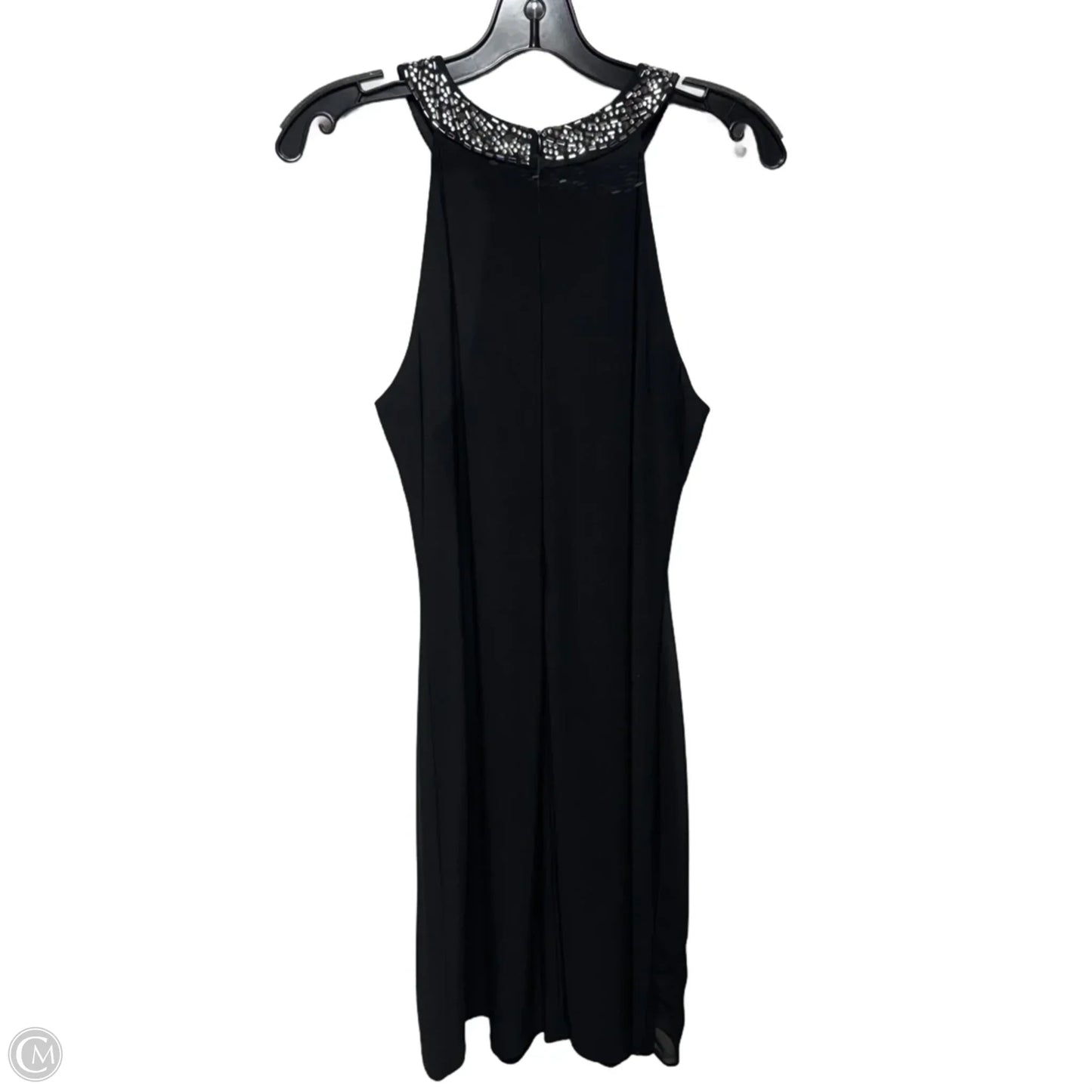 Embellished Halter Neck Mini Dress Designer By X By Xscape In Black, Size: 12
