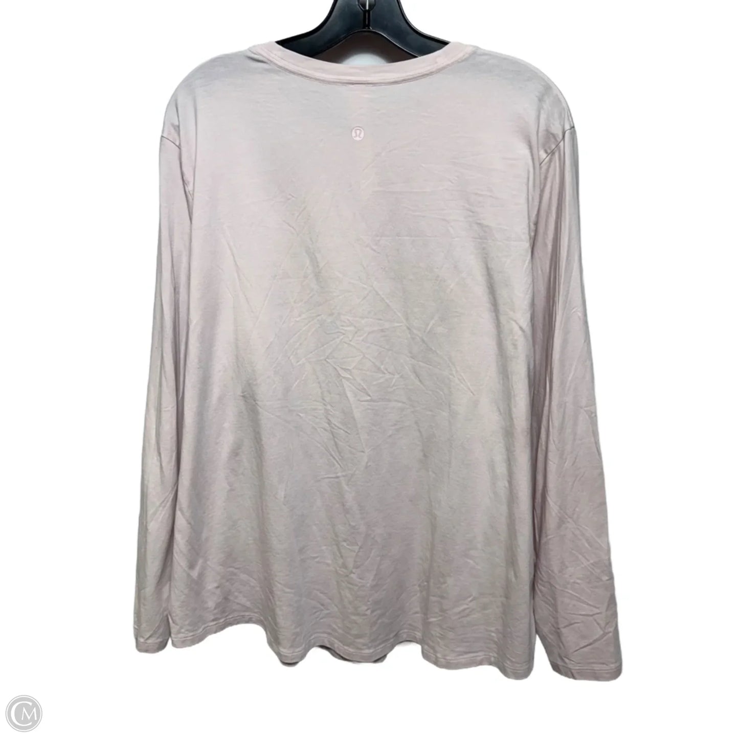 Athletic Top Long Sleeve Crewneck By Lululemon In Pink, Size: 20