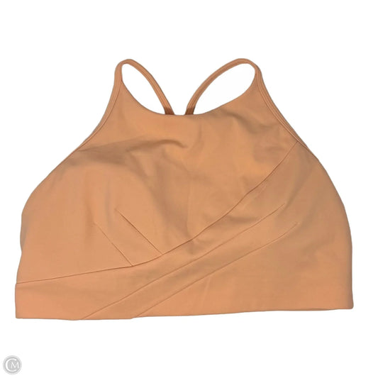 Athletic Bra By Lululemon In Orange, Size: 12