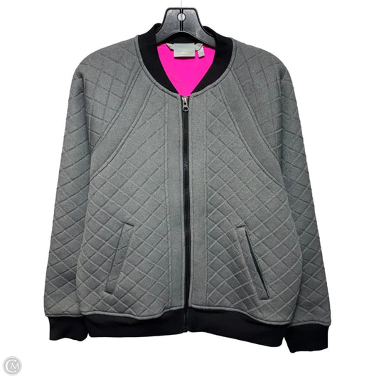 Jacket Puffer & Quilted By Athleta In Black & Grey, Size: L
