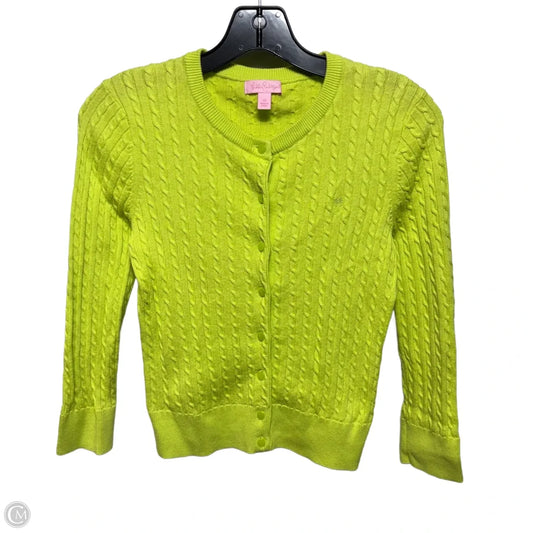 Sweater Cardigan Designer By Lilly Pulitzer In Green, Size: Xs