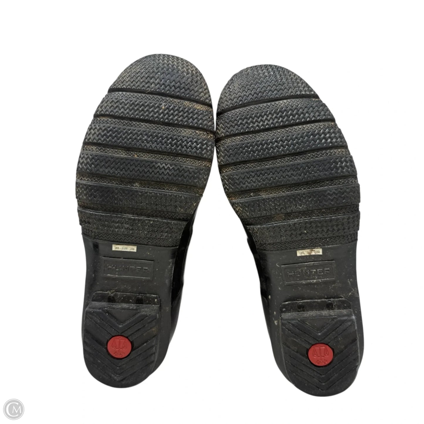 Original Short Gloss Rain Boots  By Hunter In Black, Size: 8