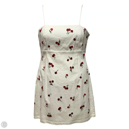 The Brynne 3D Cherries Spaghetti-Strap Dress By Maeve In Multi-colored, Size: 6