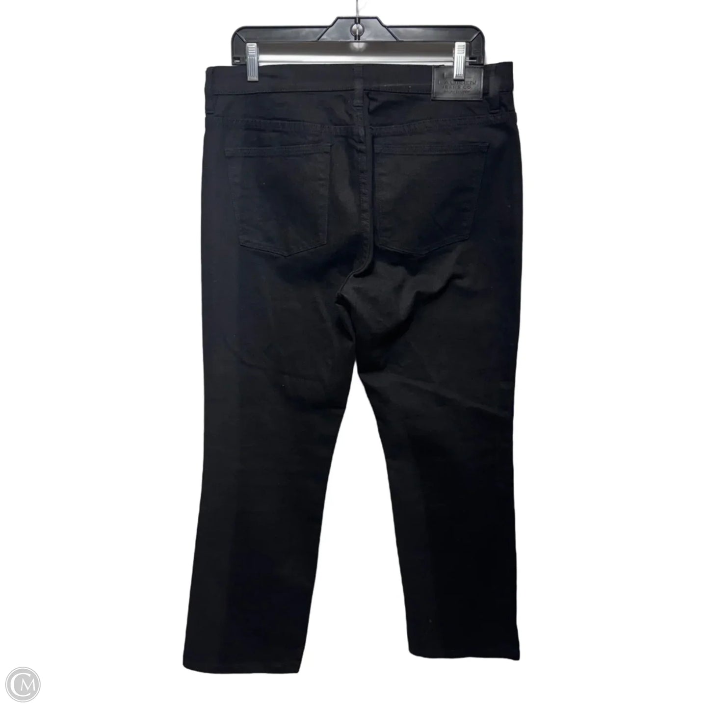 Jeans Straight By Lauren By Ralph Lauren In Black, Size: 12