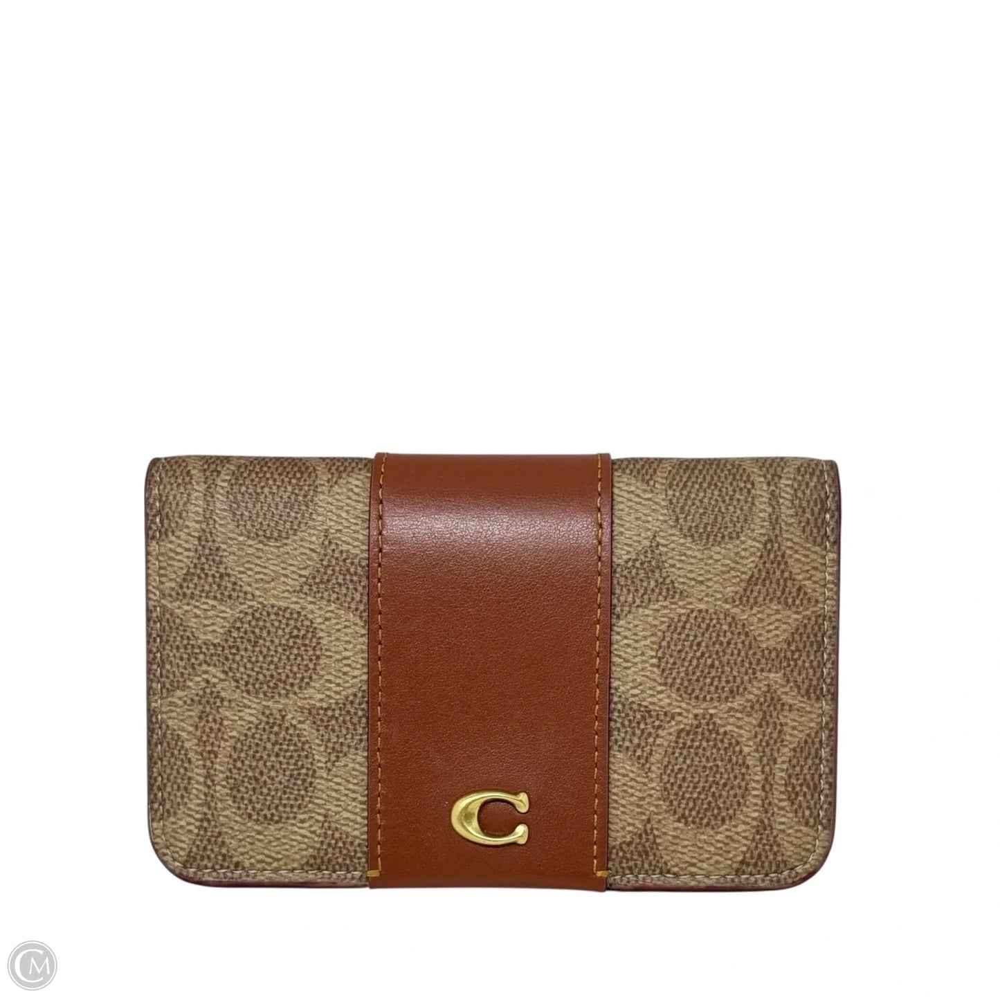 Essential Slim Card Case in Signature Canvas Designer By Coach, Size: Medium