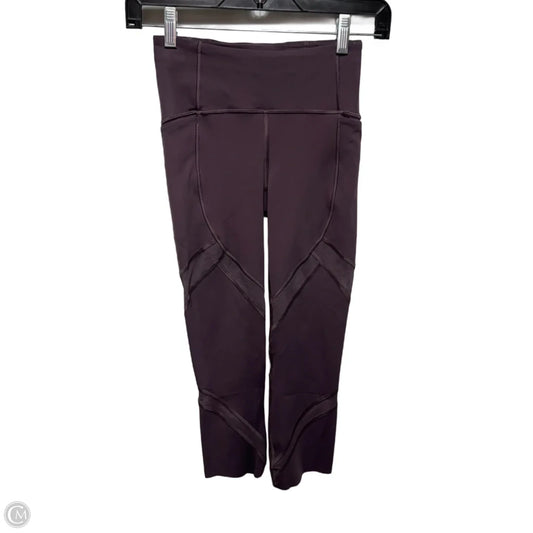 Athletic Capris By Lululemon In Purple, Size: 2
