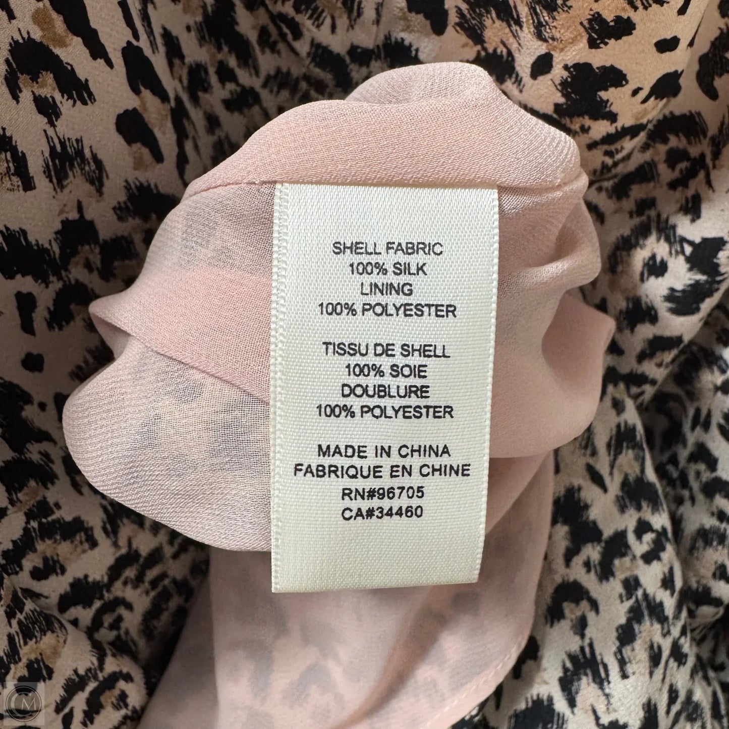 Silk Midi Dress By Rebecca Taylor In Leopard Print, Size: M ESTIMATED