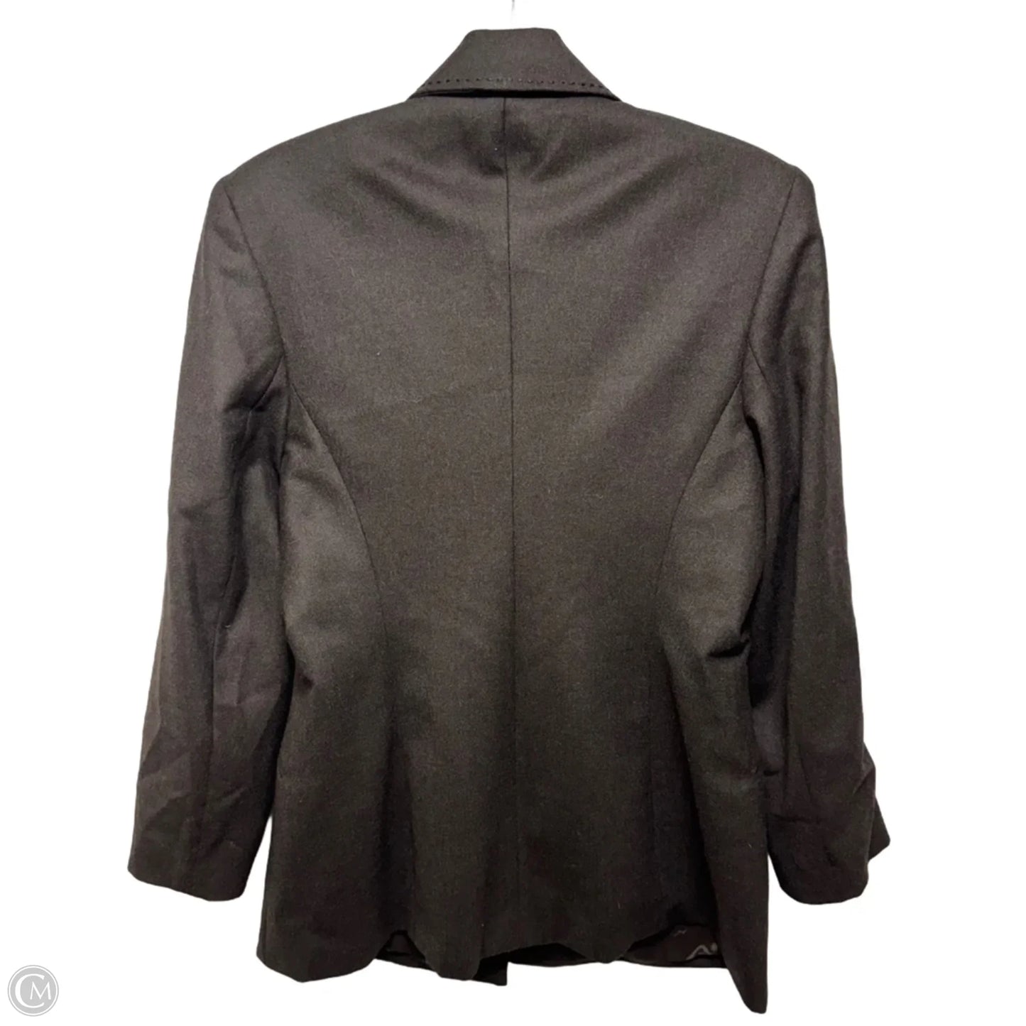 Wool Blazer Designer By Neiman Marcus In Brown, Size: 10