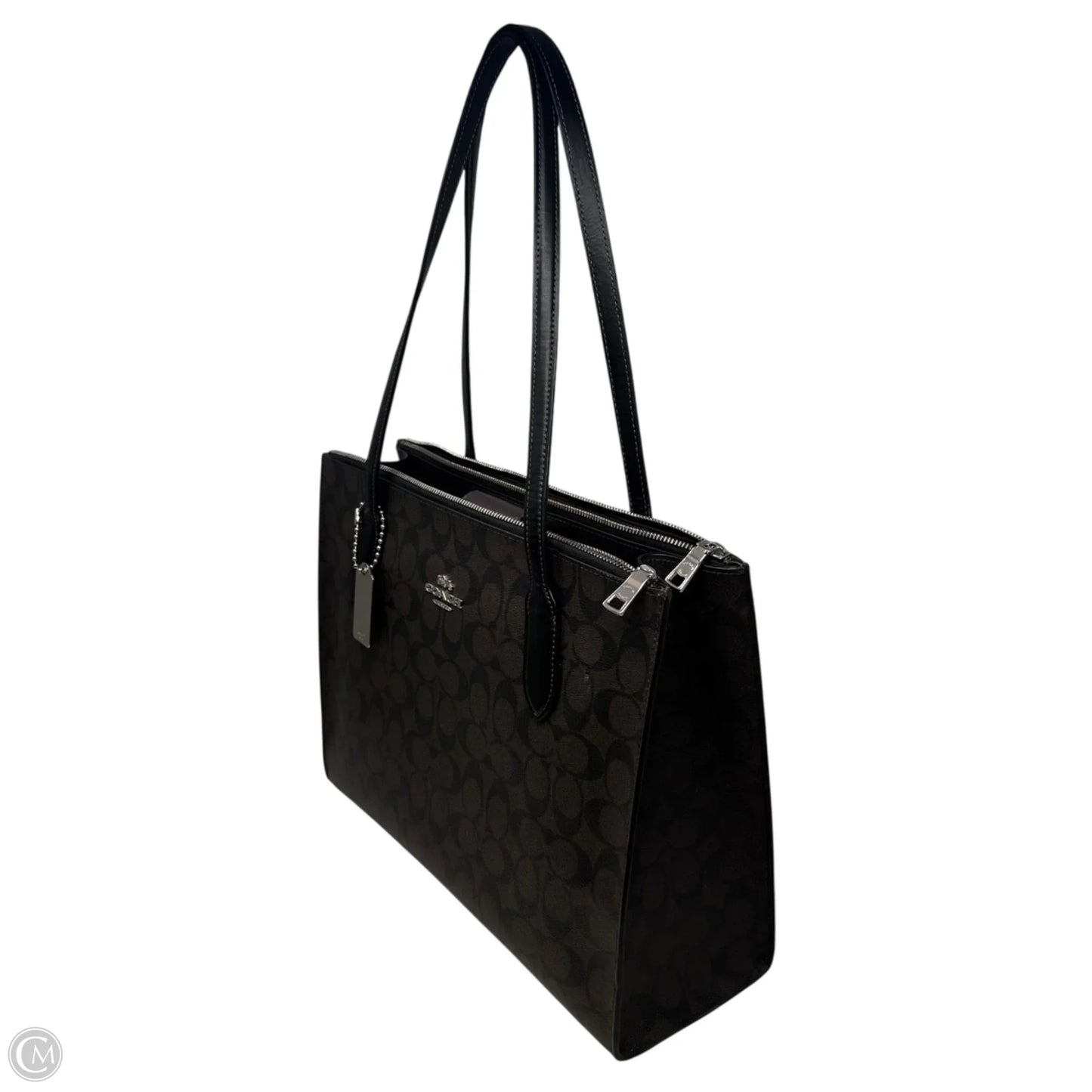 Nina Double Zip Tote Designer By Coach, Size: Large