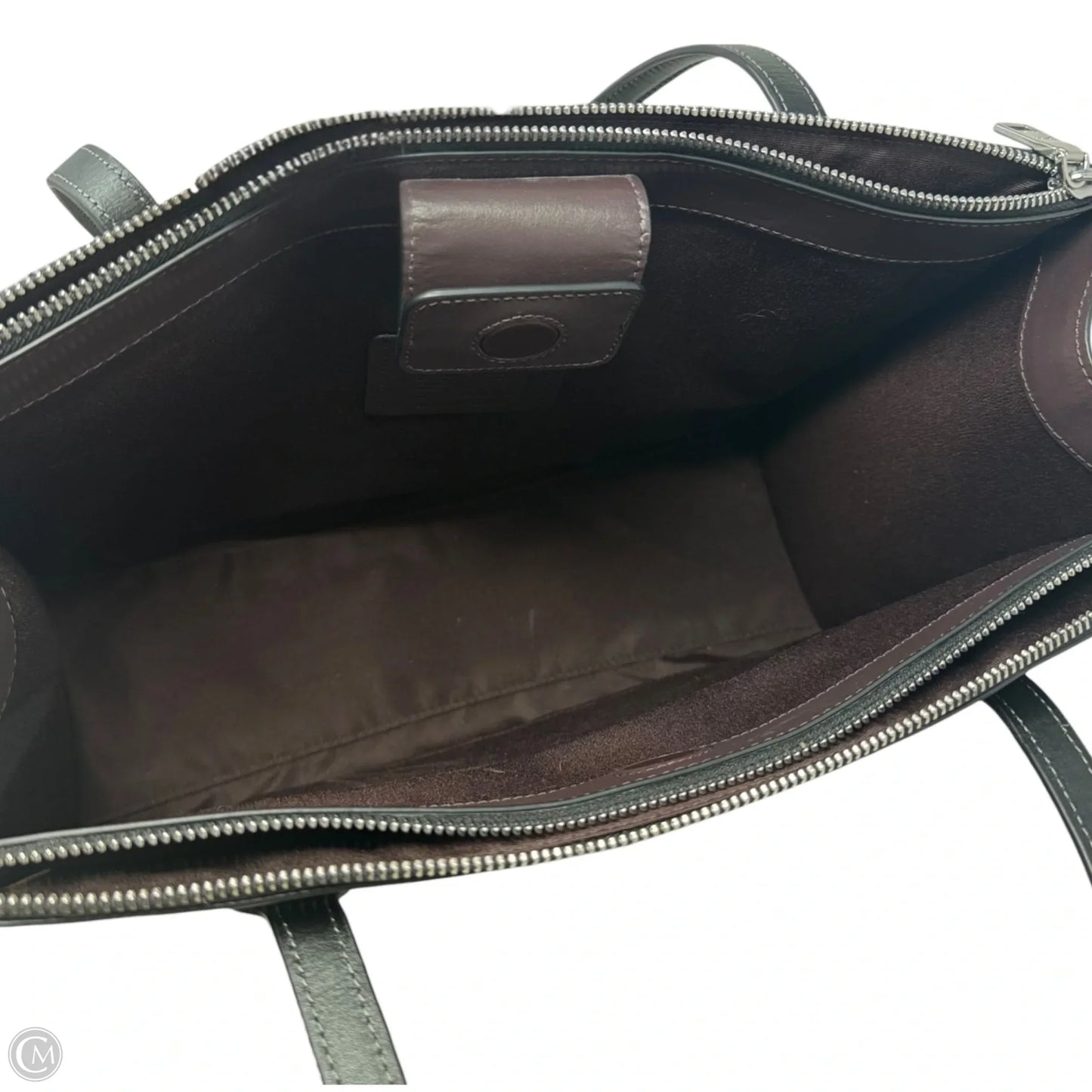 Nina Double Zip Tote Designer By Coach, Size: Large