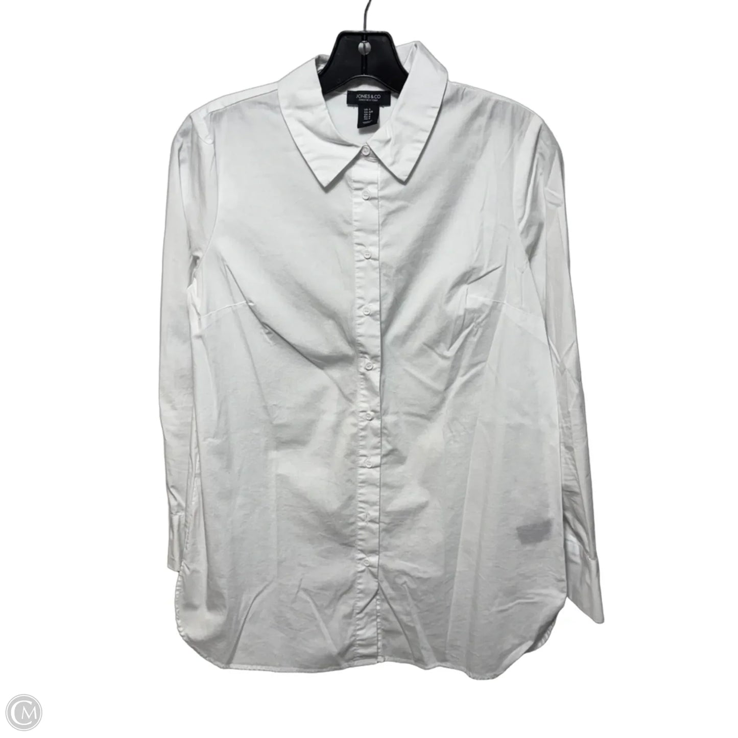 Top Long Sleeve By Jones by New York In White, Size: S