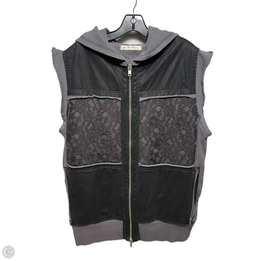 Rat Pack Lace Zip Knit Hoodie By We The Free In Grey, Size: Xs
