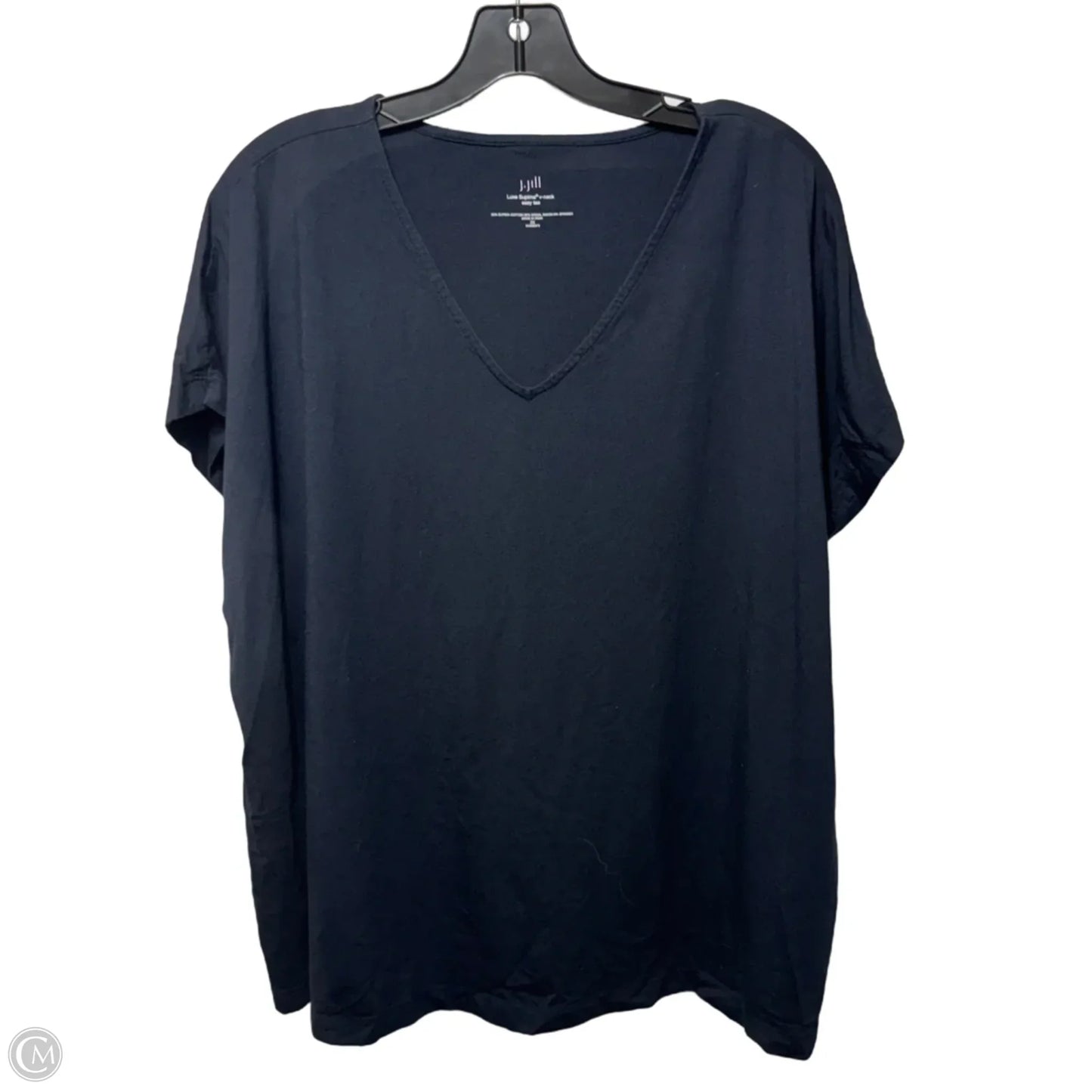 Top Short Sleeve Basic By J. Jill In Navy, Size: 2x