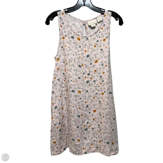 Linen Tank Dress Casual Short By Cynthia Rowley In Floral Print, Size: S